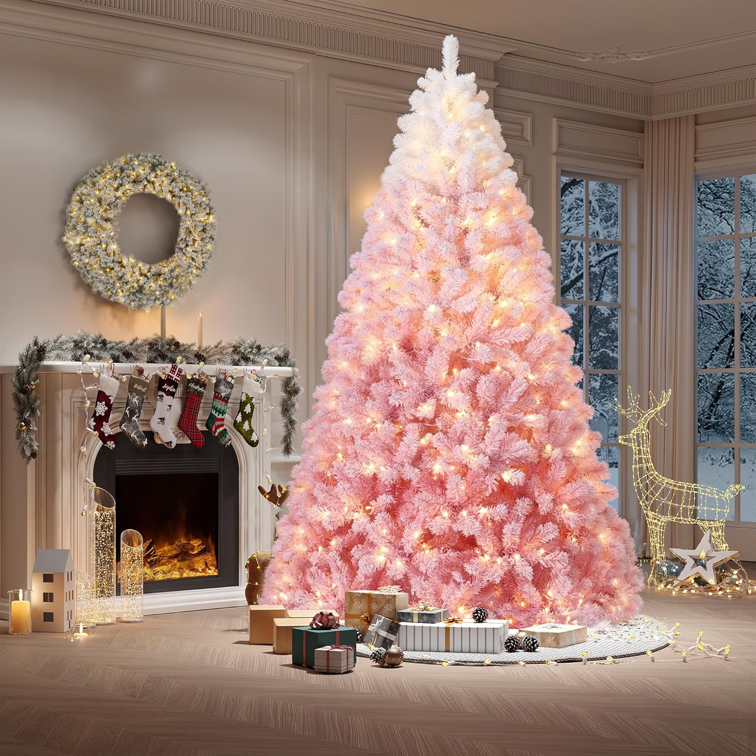 Outdoor Lighting Xmas - Albero di Natale Artificiale Pre-Illuminato da