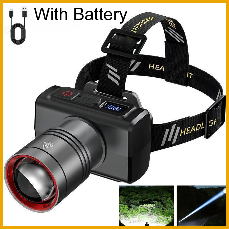 Outdoor Lighting Motion Sensor - Lampada Frontale LED Digitale Ricaricabile 2026,