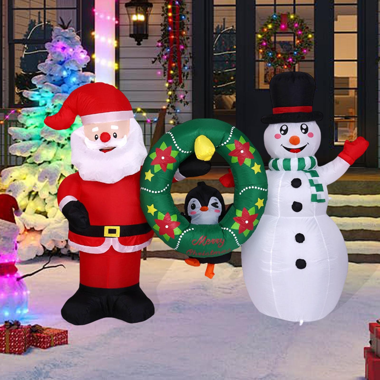 Outdoor Lighting Xmas - Decorazione gonfiabile natalizia, all'aperto, illuminata, decorazione