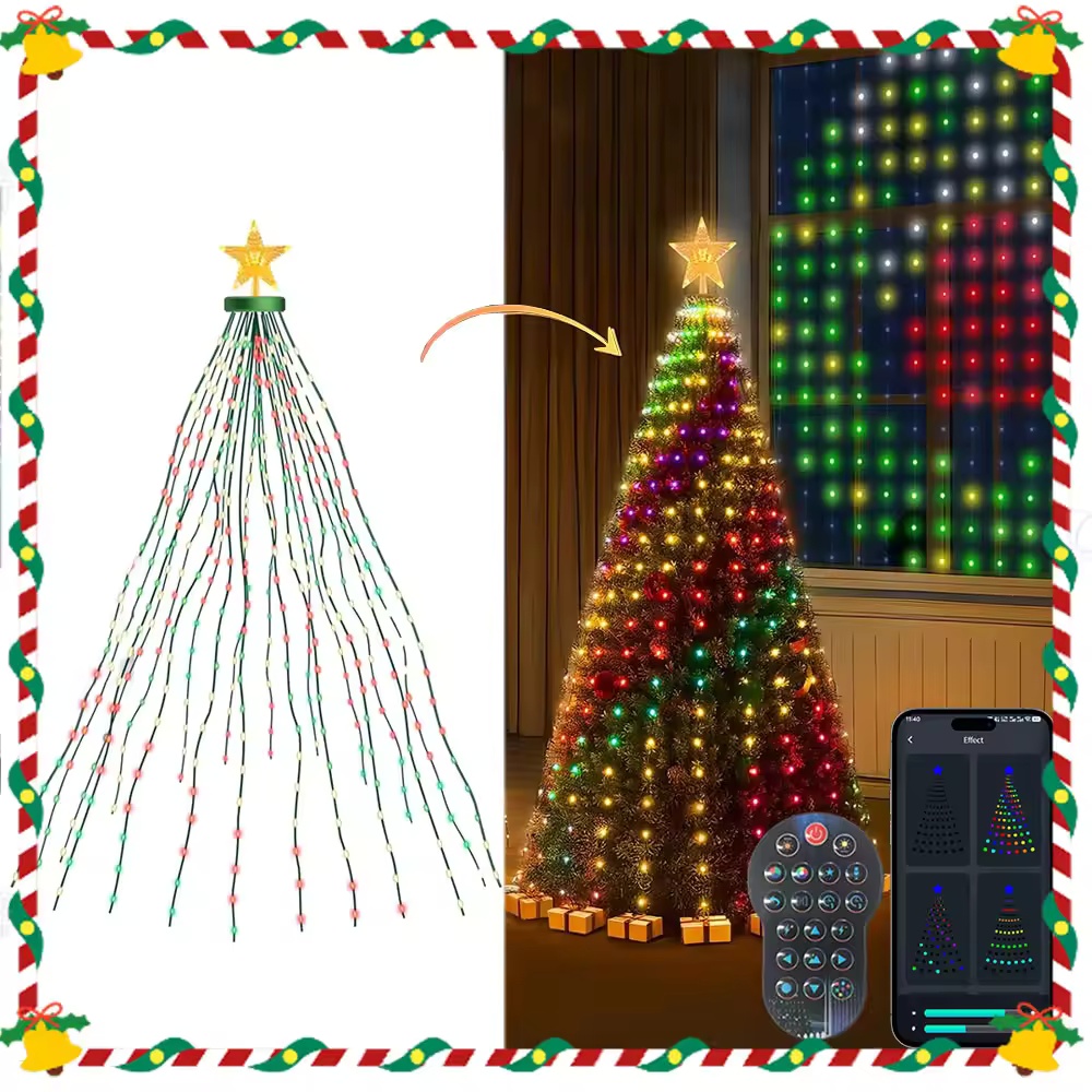 Xmas Outdoor Lighting Decorations - Luci di Natale da 2,1 m
