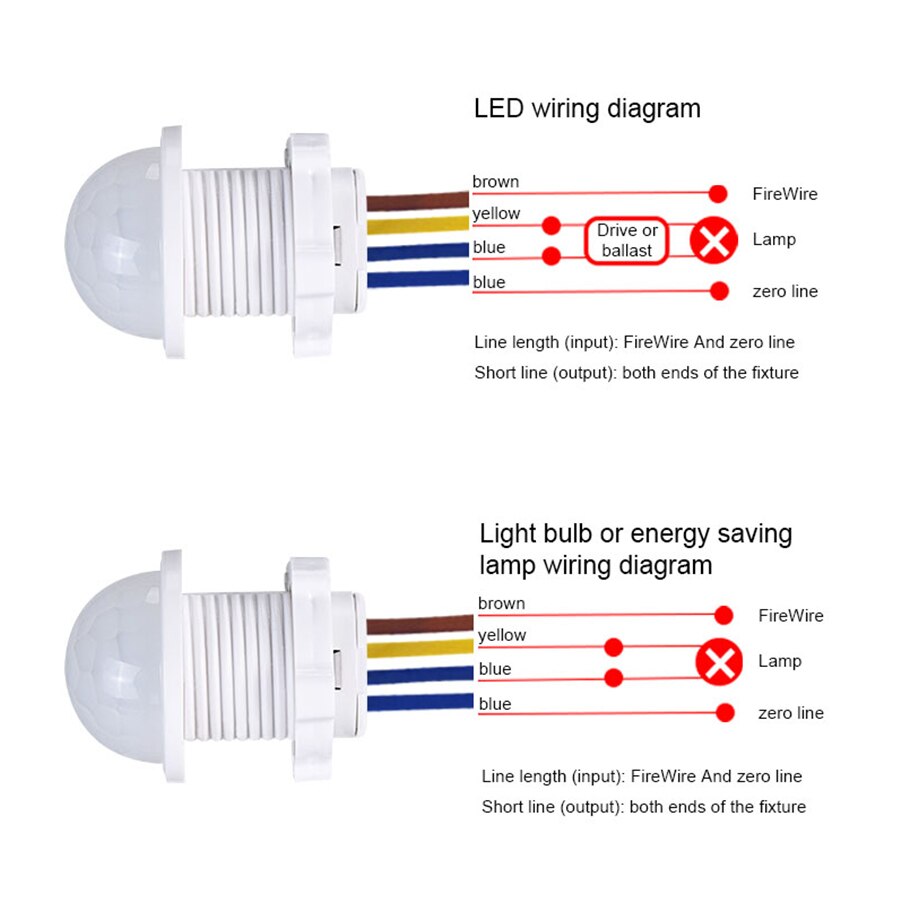Outdoor Lighting Motion Sensor - Sensore di Movimento PIR, Interruttore Intelligente