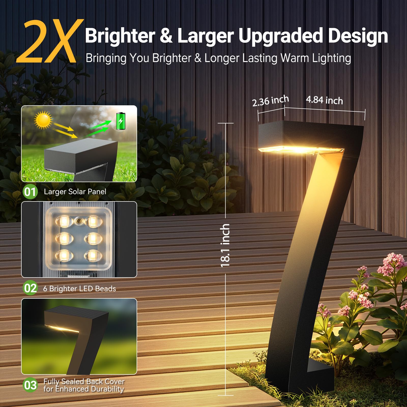 Luci Solari LED Potenziate per - Outdoor Lighting Driveway recensione e prezzo