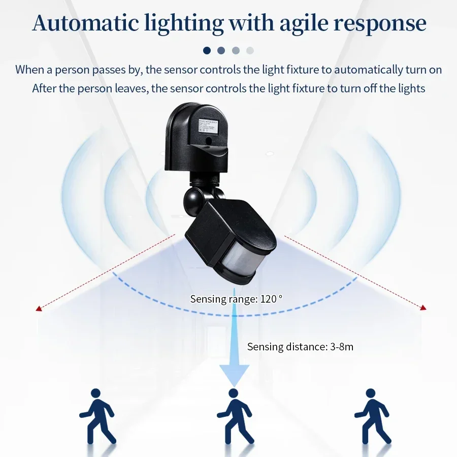 110-240V PIR Sensore di movime - Outdoor Lighting Motion Sensor recensione e prezzo