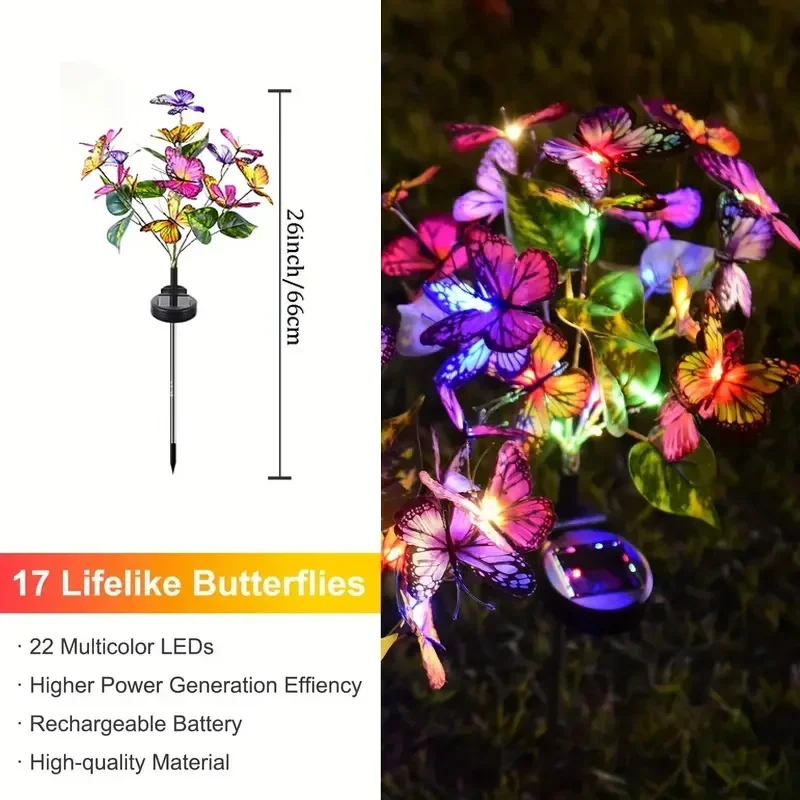 Luci da giardino a farfalla a  - Outdoor Lighting Xmas recensione e prezzo