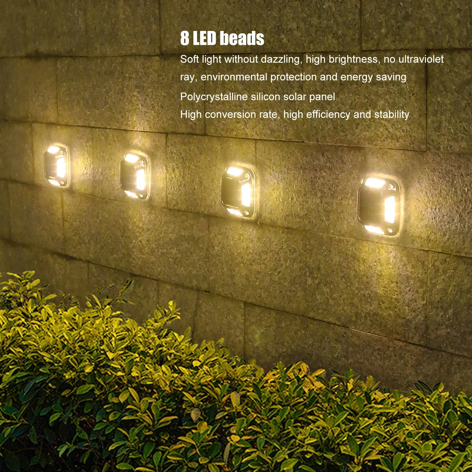 Lampada Solare a 8 LED per Via - Outdoor Lighting Driveway recensione e prezzo