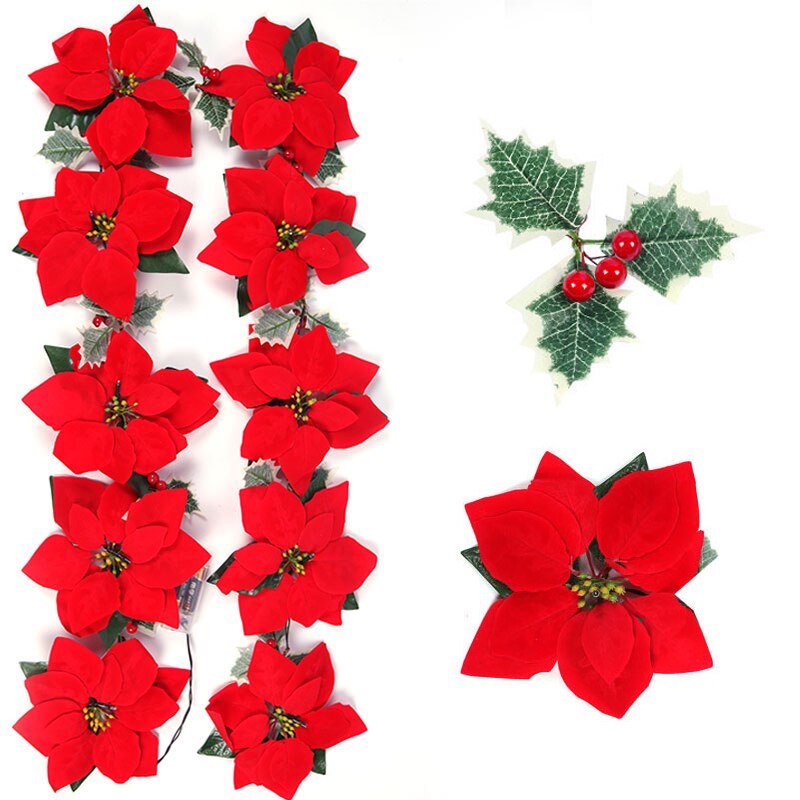 2/3m Natale Poinsettia Fiore G - Outdoor Lighting Xmas recensione e prezzo