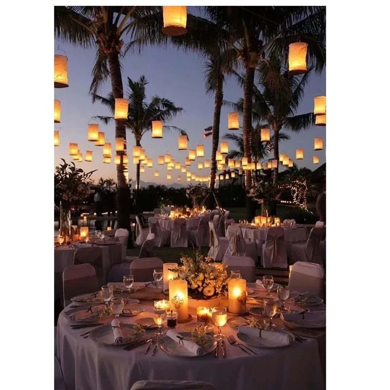 Lanterne di Carta Bianche Cili - Outdoor Lighting Xmas recensione e prezzo