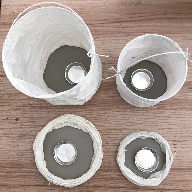 Lanterne di Carta Bianche Cili - Outdoor Lighting Xmas recensione e prezzo