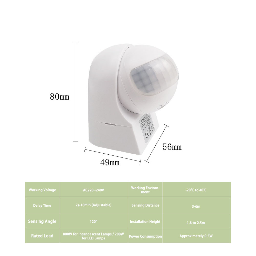 Sensore di Movimento PIR a Inf - Outdoor Lighting Motion Sensor recensione e prezzo