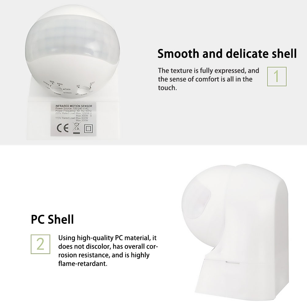 Sensore di Movimento PIR a Inf - Outdoor Lighting Motion Sensor recensione e prezzo