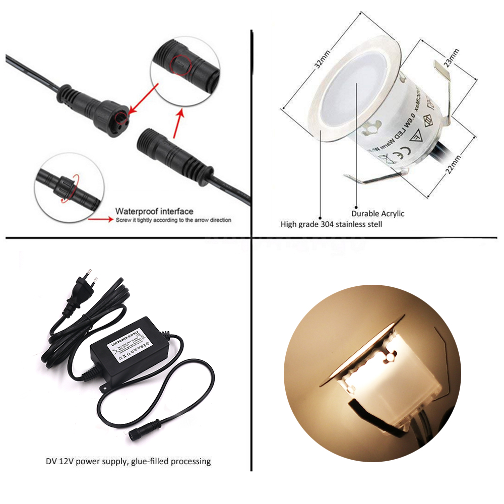 DC12V LED Deck Light IP67 lamp - Deck Step Light recensione e prezzo
