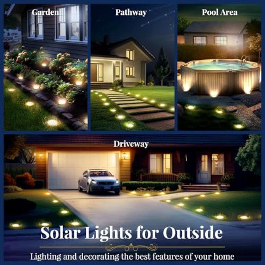 Luci Solari da Giardino, Illum - Outdoor Lighting Driveway recensione e prezzo